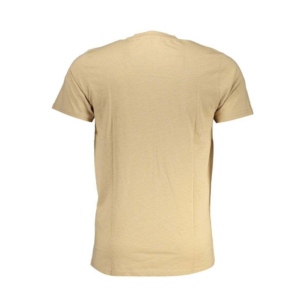 Cavalli Class Men's Beige Cotton T-Shirt