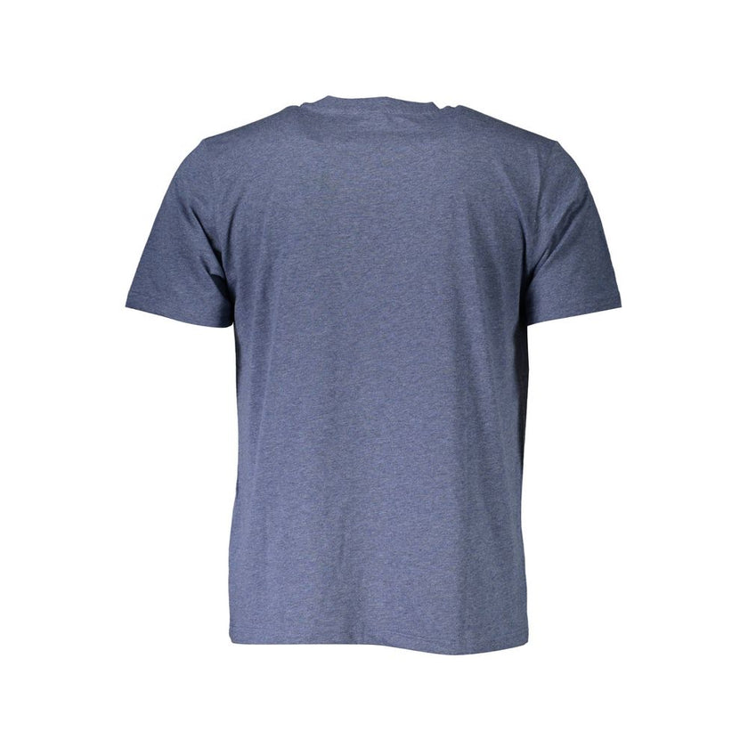 North Sails Blu Baumwoll-T-Shirt für Herren