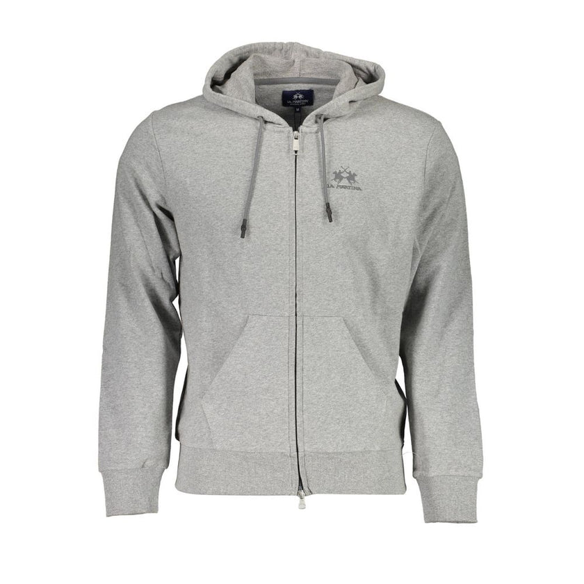 La Martina Grigio Baumwoll-Sweatshirt für Herren