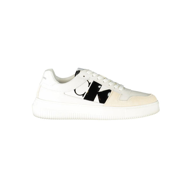 Calvin Klein Bianco Leder Herren Sneaker