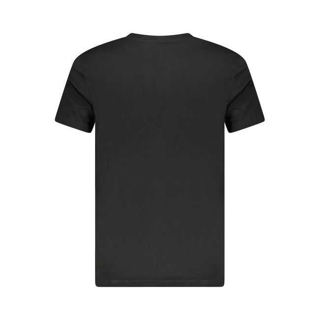 Cavalli Class Schwarzes Baumwoll-T-Shirt für Herren