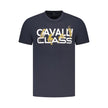 Cavalli Class Blu Baumwoll-T-Shirt für Herren