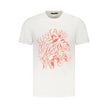Cavalli Class Bianco Baumwoll-T-Shirt für Herren