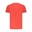 Cavalli Class Rotes Baumwoll-T-Shirt für Herren