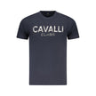 Cavalli Class Blu Baumwoll-T-Shirt für Herren