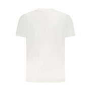 Cavalli Class weißes Baumwoll-T-Shirt für Herren mit Rundhalsausschnitt und Logo-Print