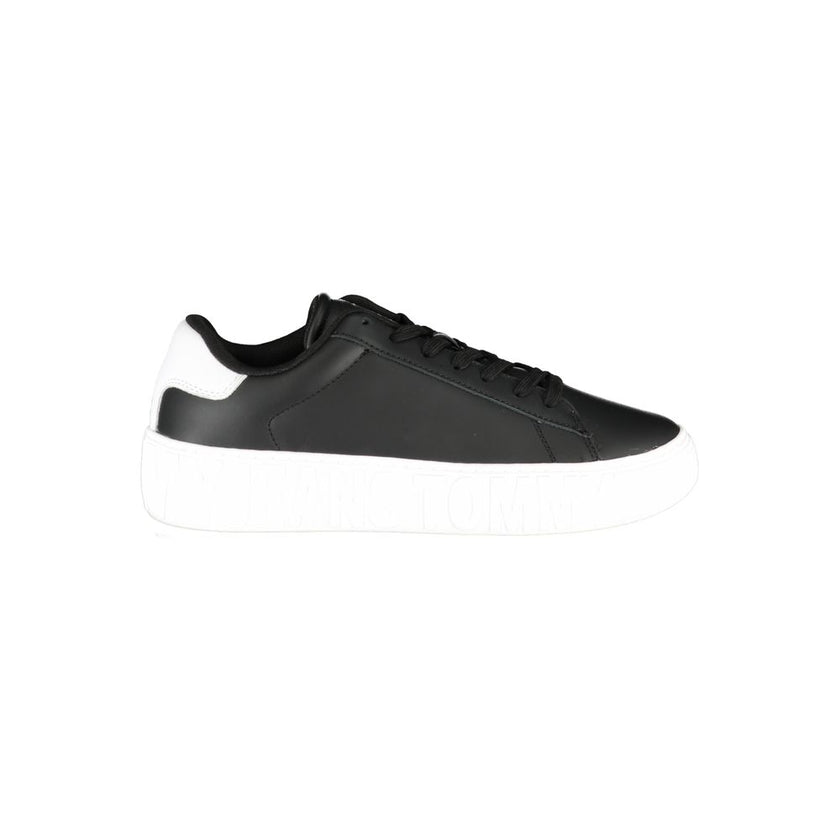 Tommy Hilfiger Schwarzer Sneaker aus Polyurethan für Herren