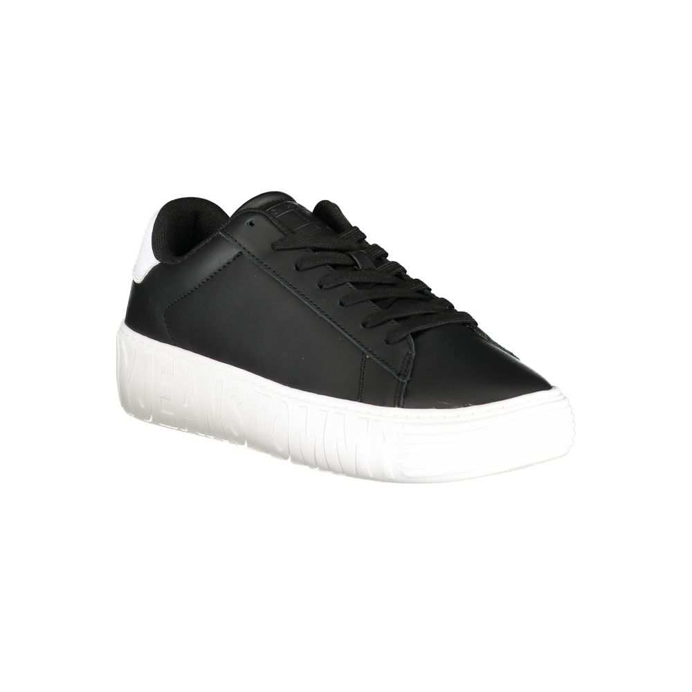 Tommy Hilfiger Men's Black Polyurethane Sneaker