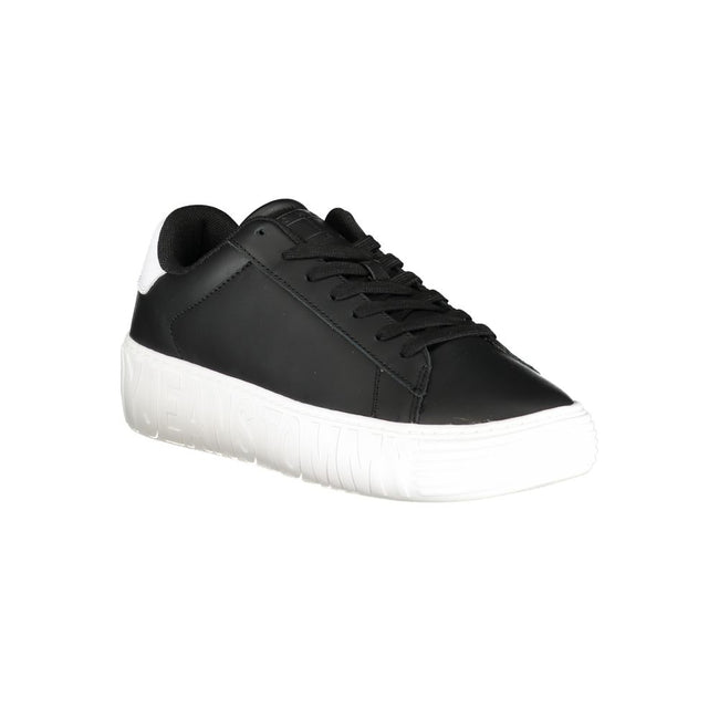 Tommy Hilfiger Schwarzer Sneaker aus Polyurethan für Herren