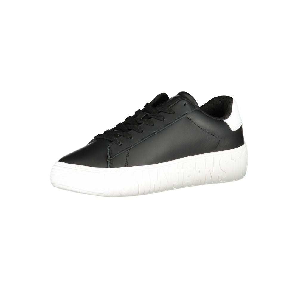 Tommy Hilfiger Men's Black Polyurethane Sneaker