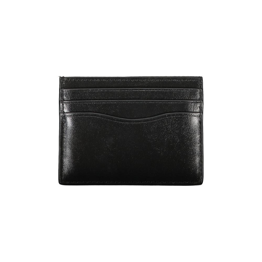 Calvin Klein Schwarzes Leder Portemonnaie