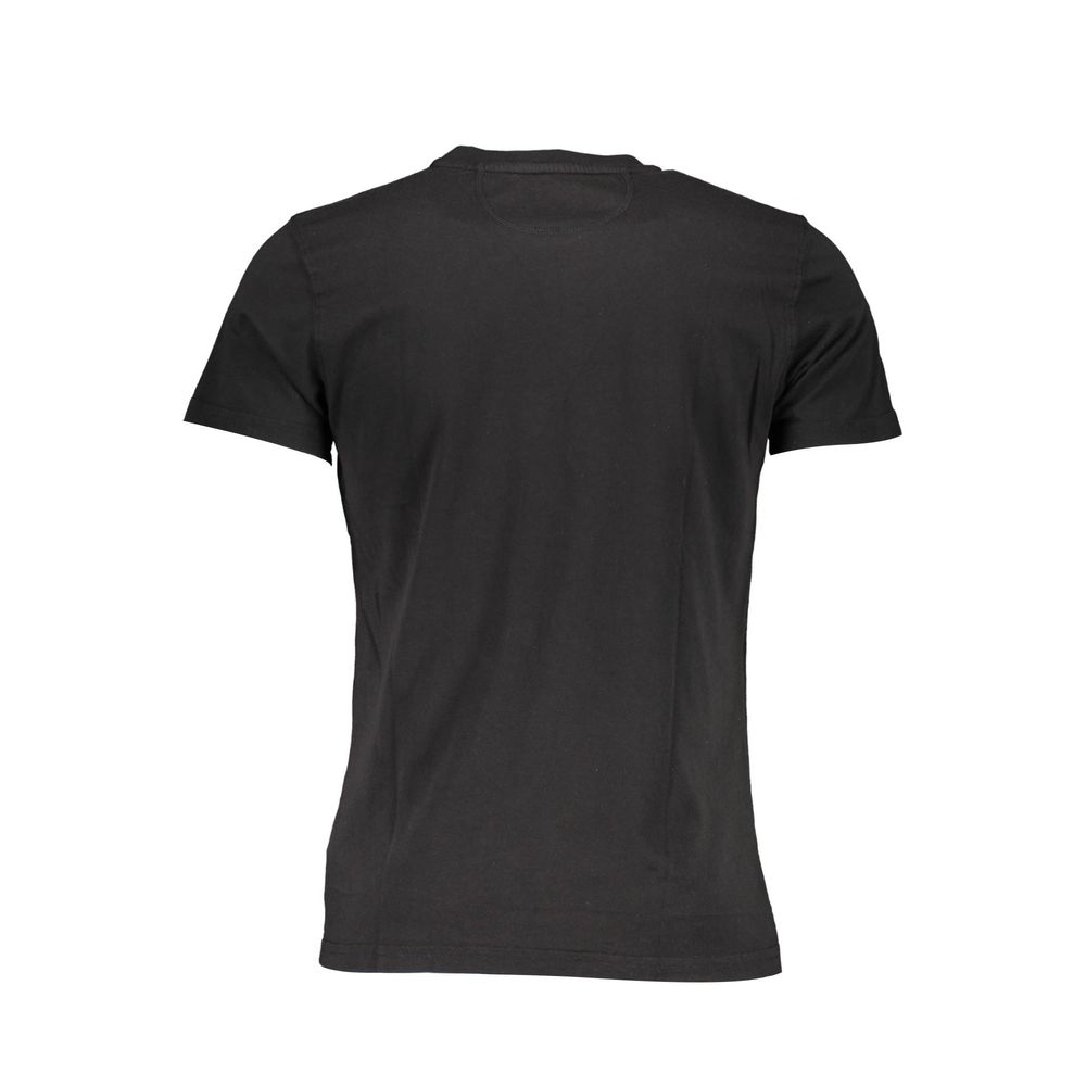 La Martina Schwarzes Baumwoll-T-Shirt für Herren