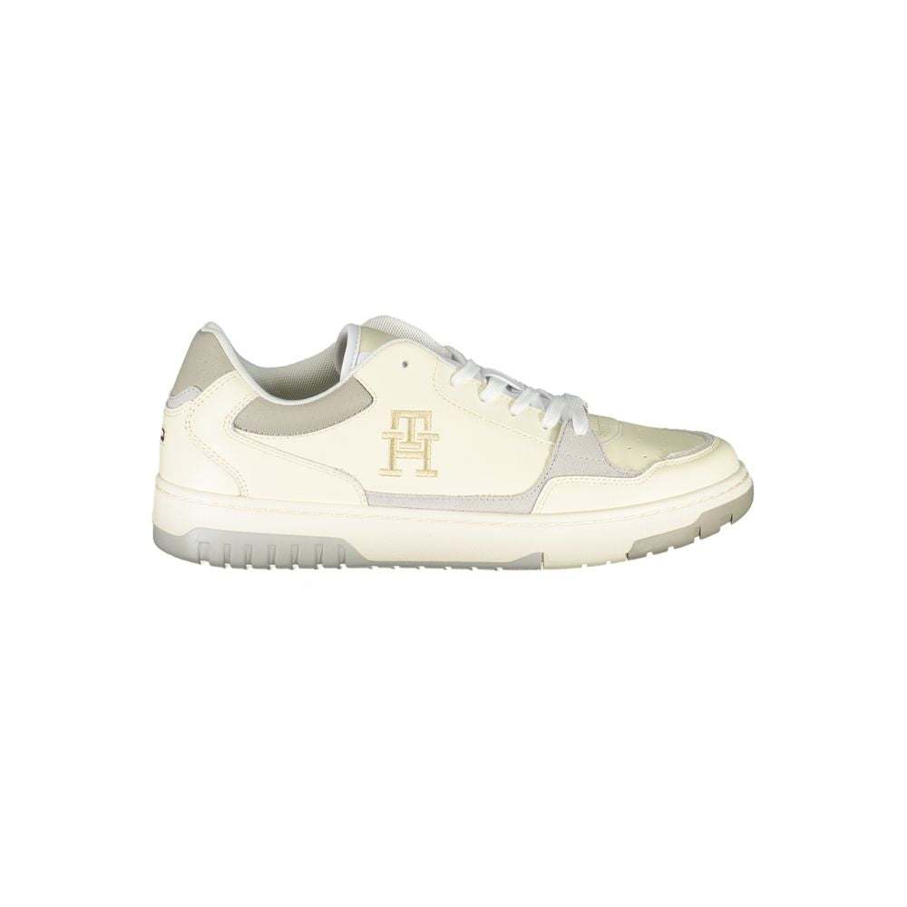 Tommy Hilfiger Beige Sneakers with Unique Embroidery