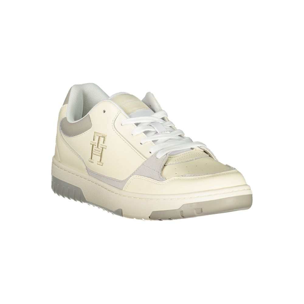 Tommy Hilfiger Beige Sneakers with Unique Embroidery