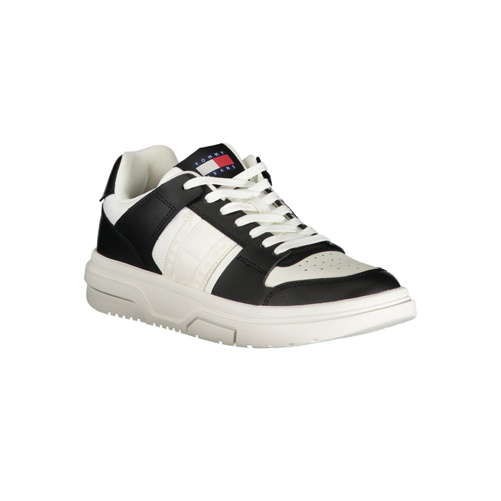 Tommy Hilfiger Women's Black Leather Sneakers
