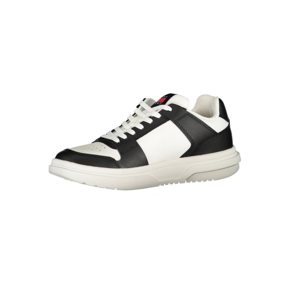 Tommy Hilfiger Women's Black Leather Sneakers