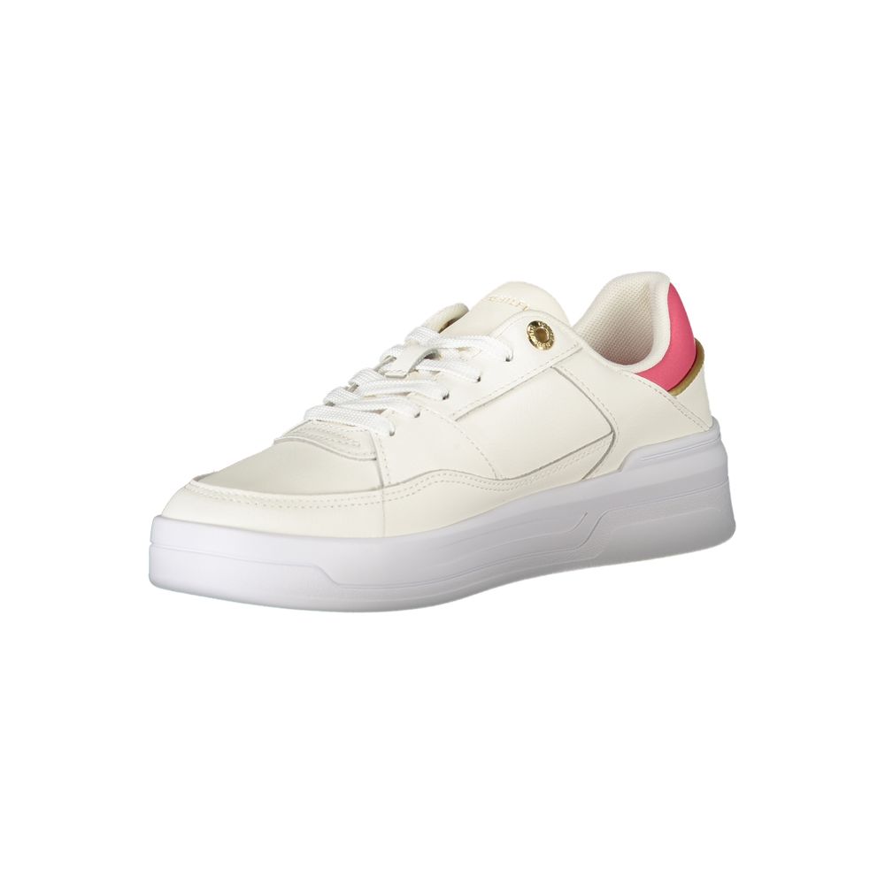 Tommy Hilfiger White Women's Polyurethane Sneakers