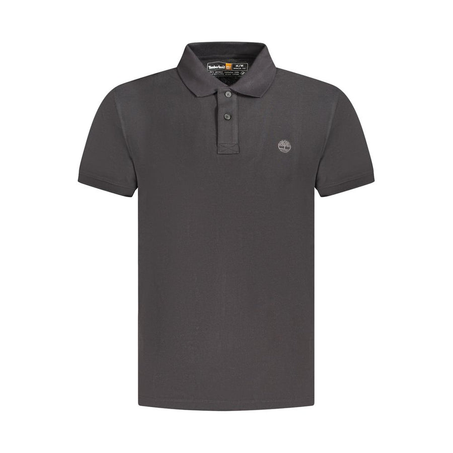 Timberland Men's Black Cotton Polo Shirt