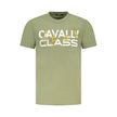 Cavalli Class Verde Baumwoll-T-Shirt für Herren