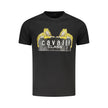 Cavalli Class Schwarzes Baumwoll-T-Shirt für Herren