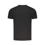 Cavalli Class schwarzes Baumwoll-T-Shirt für Herren mit Rundhalsausschnitt und Logo-Druck