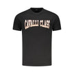 Cavalli Class Schwarzes Baumwoll-T-Shirt für Herren