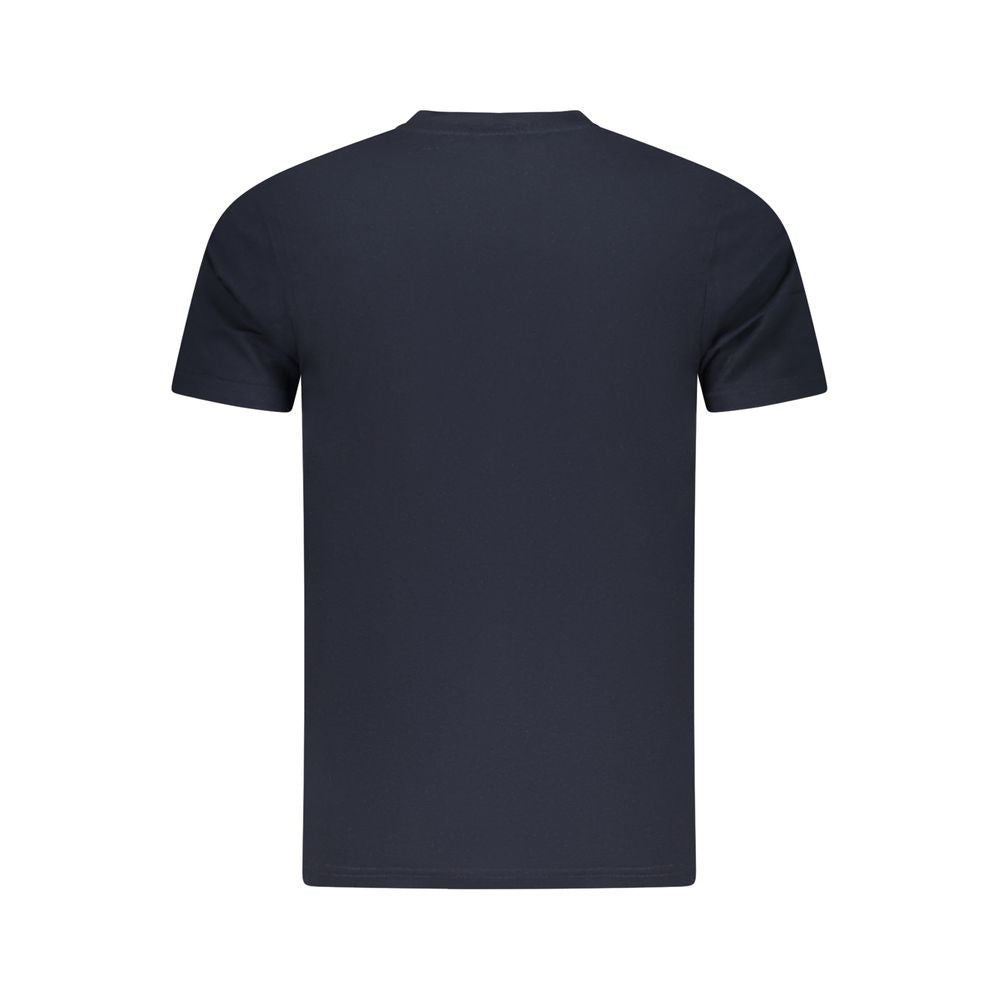 Cavalli Class Blaues Baumwoll-T-Shirt für Herren