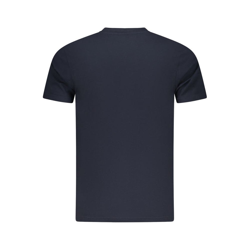 Cavalli Class Blaues Baumwoll-T-Shirt für Herren
