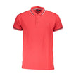 Cavalli Class Rotes Herren-Poloshirt aus Baumwolle