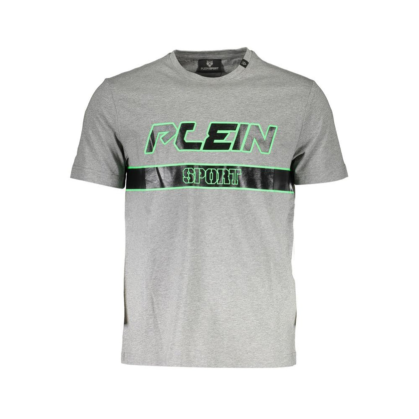 Plein Sport Grigio Baumwoll-T-Shirt für Herren
