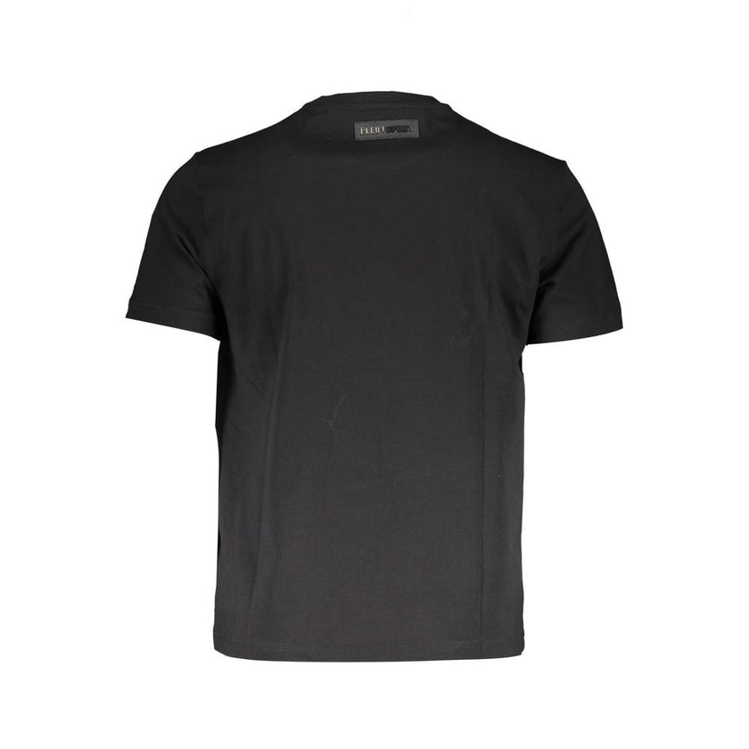 Plein Sport Schwarzes Baumwoll-T-Shirt für Herren