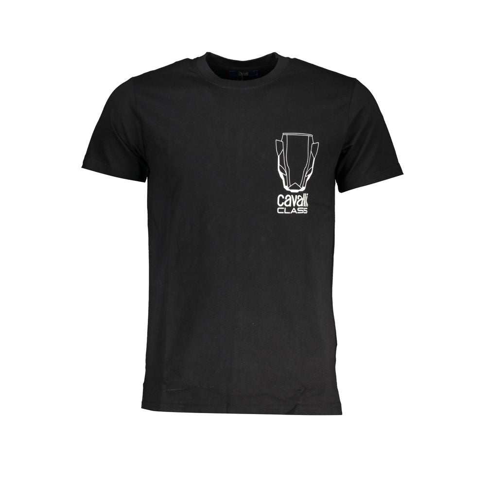 Cavalli Class Men's Black Cotton T-Shirt
