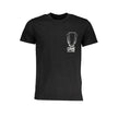 Cavalli Class Schwarzes Baumwoll-T-Shirt für Herren