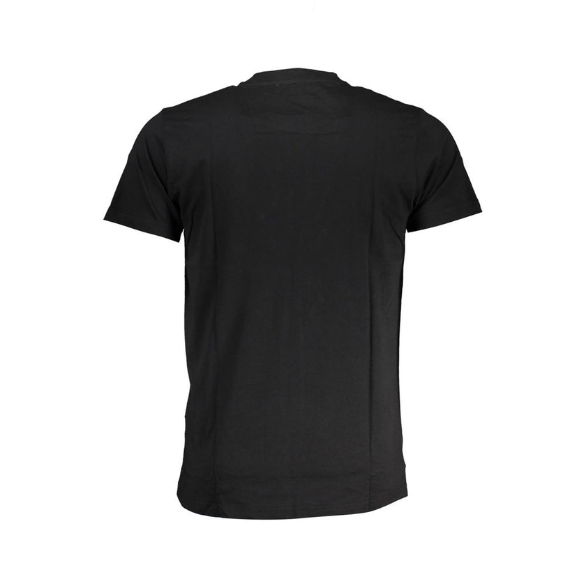 Cavalli Class Schwarzes Baumwoll-T-Shirt für Herren