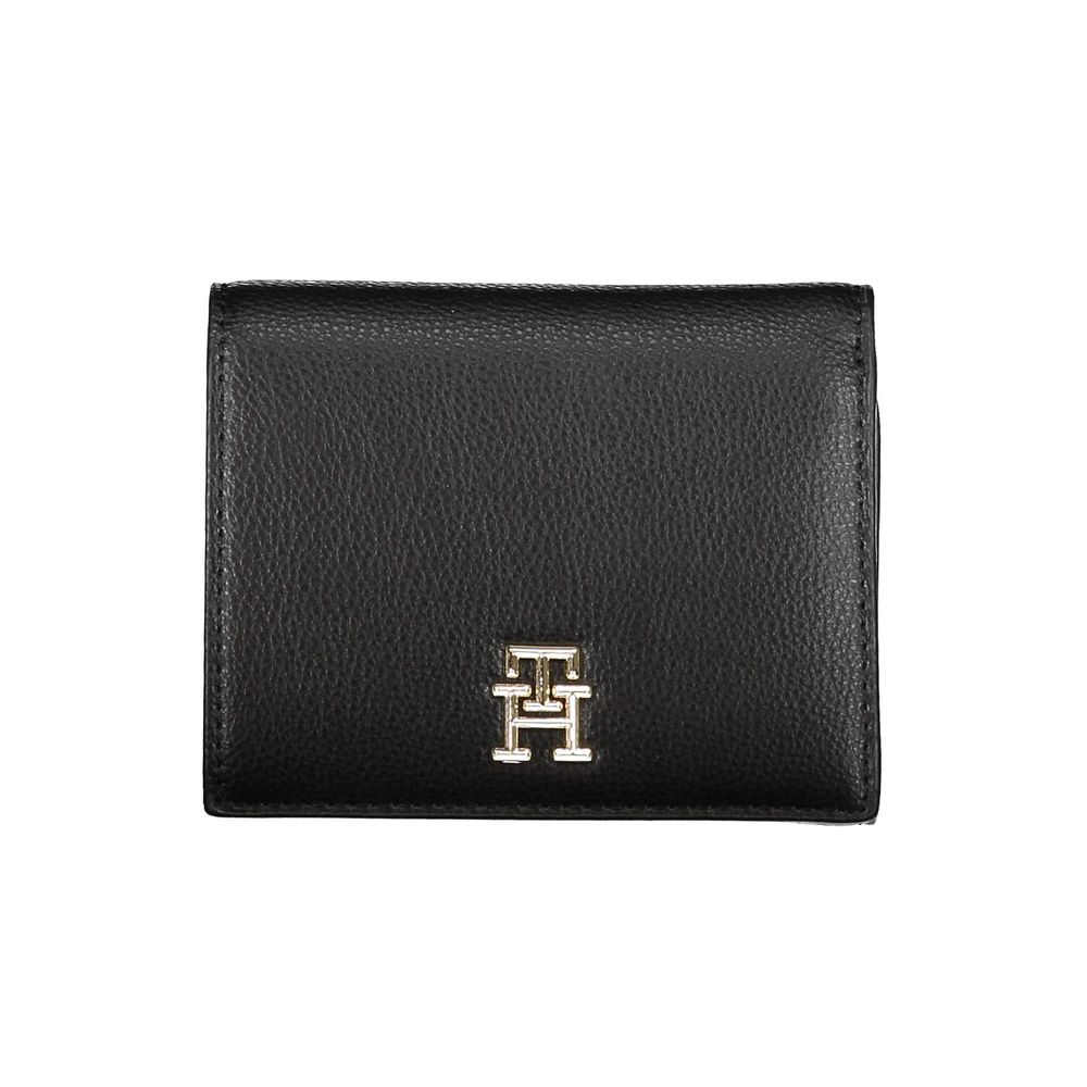 Tommy Hilfiger Schwarze Geldbörse aus Polyurethan für Damen