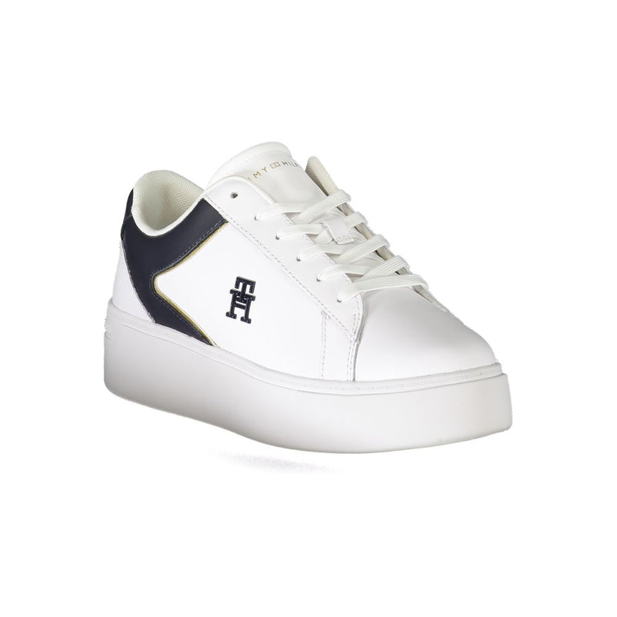 Tommy Hilfiger White Women's Polyurethane Sneakers