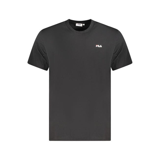 Fila Schwarzes Herren-T-Shirt aus Bio-Baumwolle