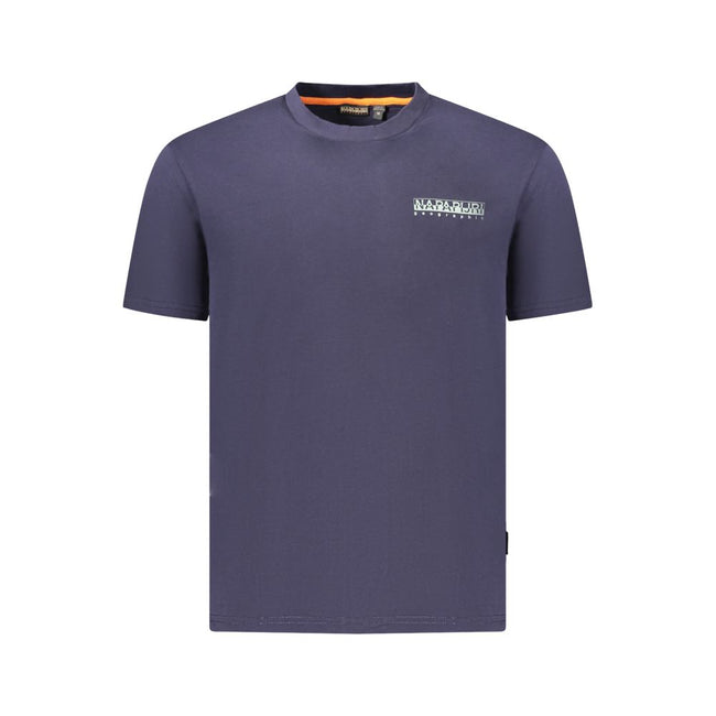 Napapijri Blaues Baumwoll-T-Shirt für Herren