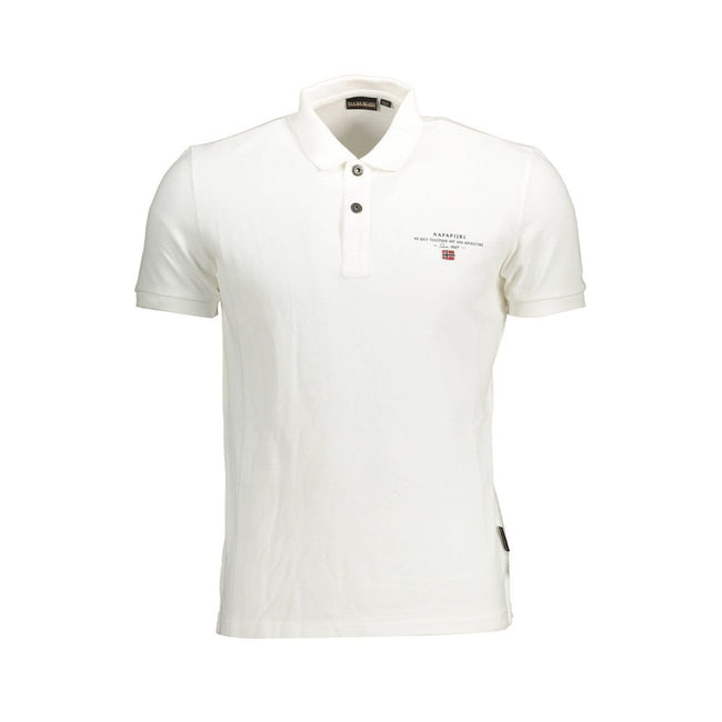 Napapijri Weißes Poloshirt aus Baumwolle für Herren