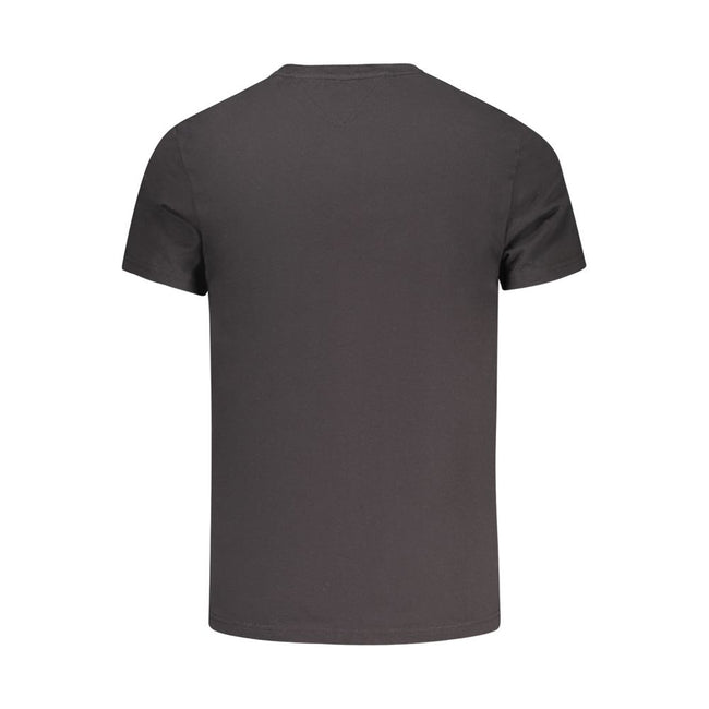 Tommy Hilfiger Schwarzes Baumwoll-T-Shirt für Herren