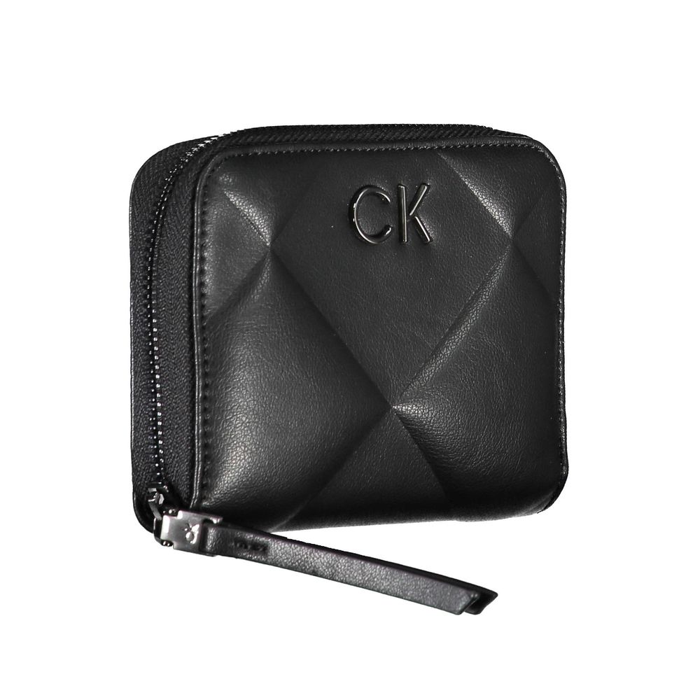 Calvin Klein Schwarzes Polyester Portemonnaie
