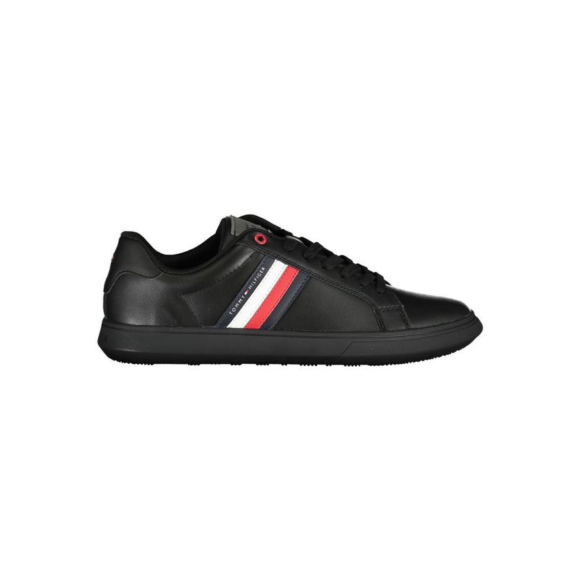 Tommy Hilfiger Schwarzer Leder Herren Sneaker