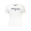 North Sails Bianco Baumwoll-T-Shirt für Herren