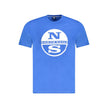 North Sails Blaues Baumwoll-T-Shirt für Herren