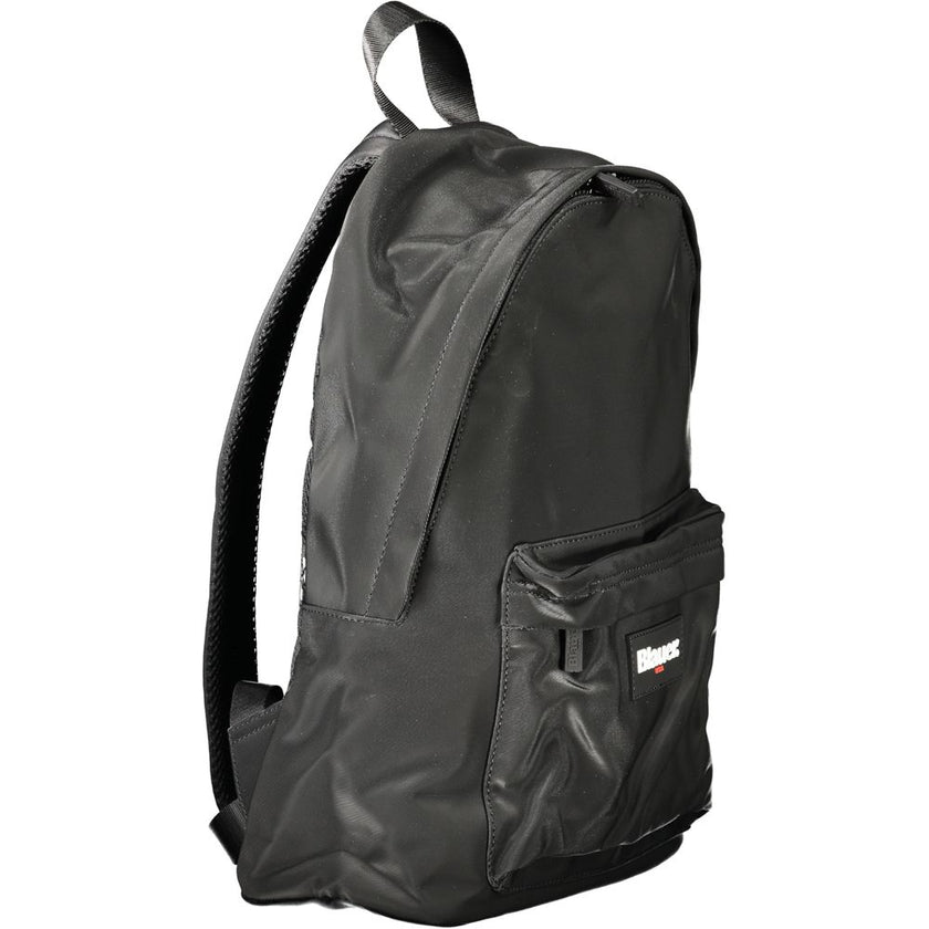 Blauer Schwarzer Rucksack aus Polyester für Herren