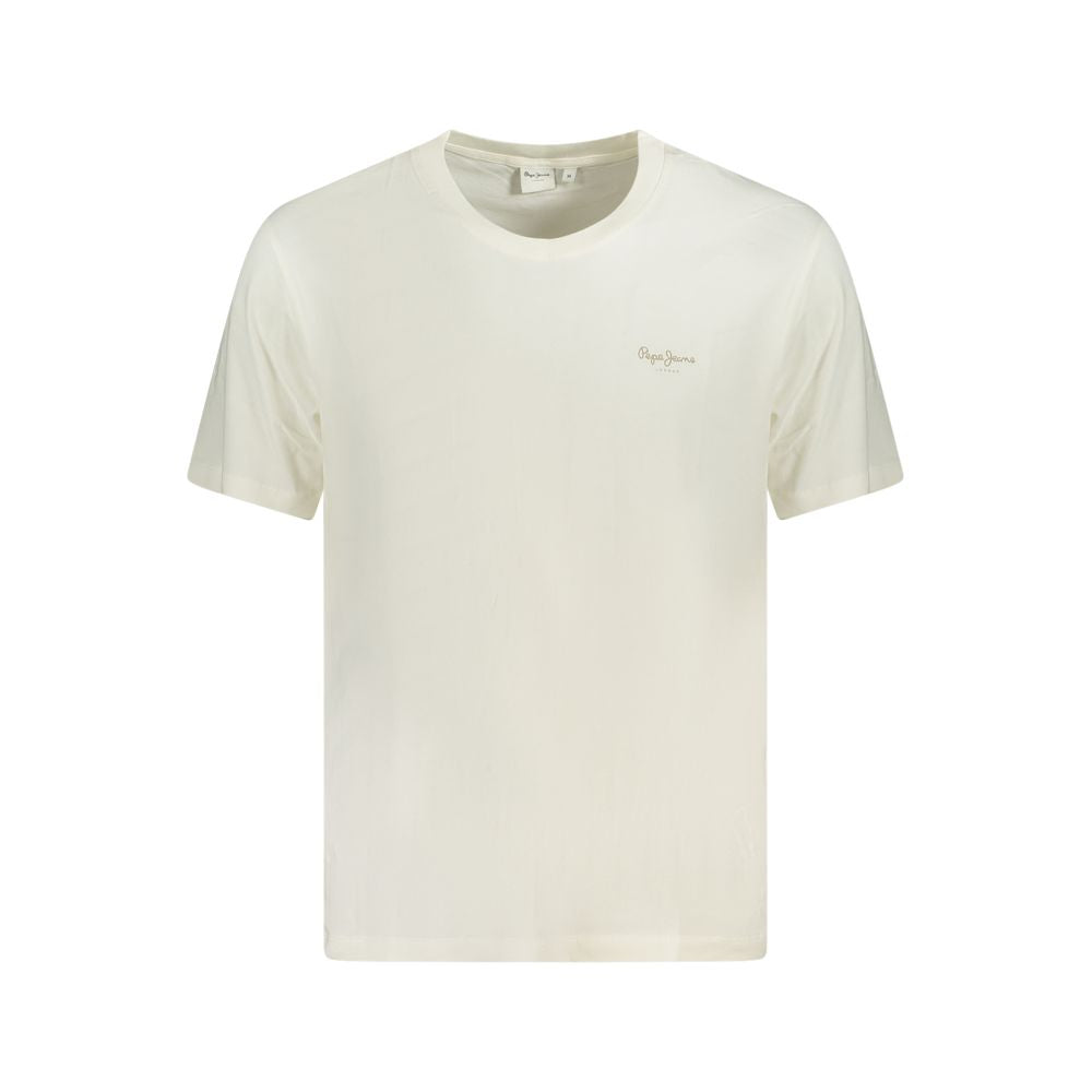 Pepe Jeans Men's Bianco Cotton T-Shirt