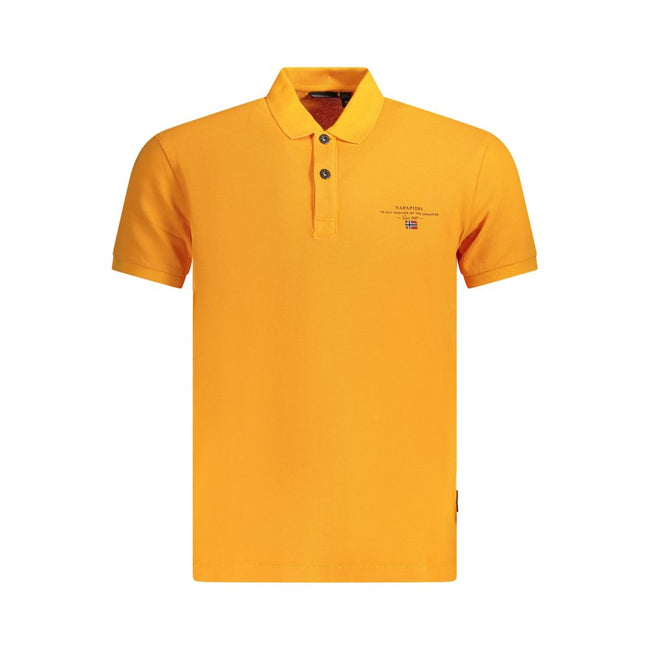Napapijri Arancione Baumwoll-Herrenpoloshirt