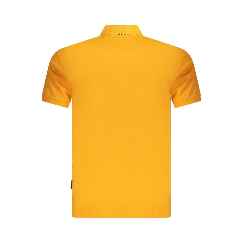 Napapijri Arancione Baumwoll-Herrenpoloshirt