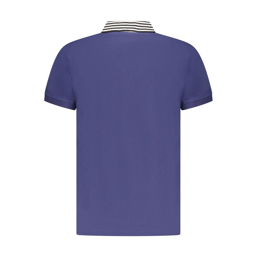 Cavalli Class Blu Cotton Herren Poloshirt