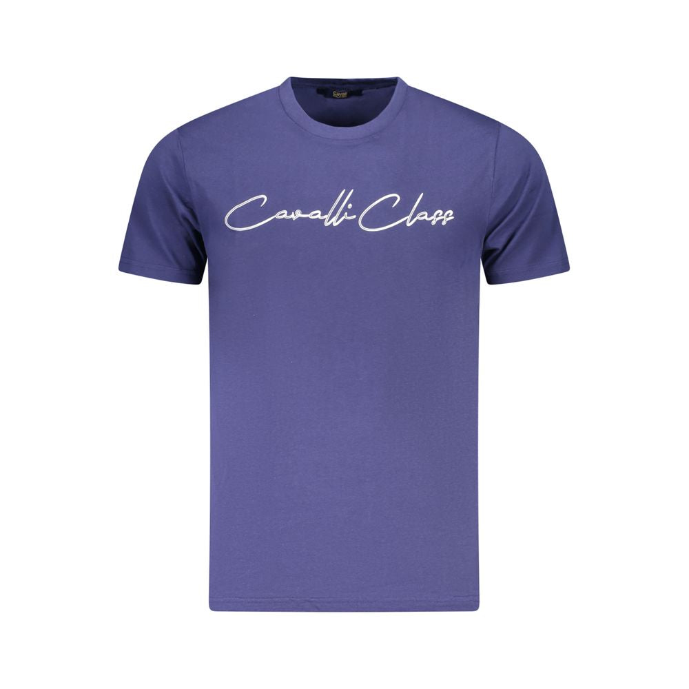 Cavalli Class Men's Blue Cotton T-Shirt